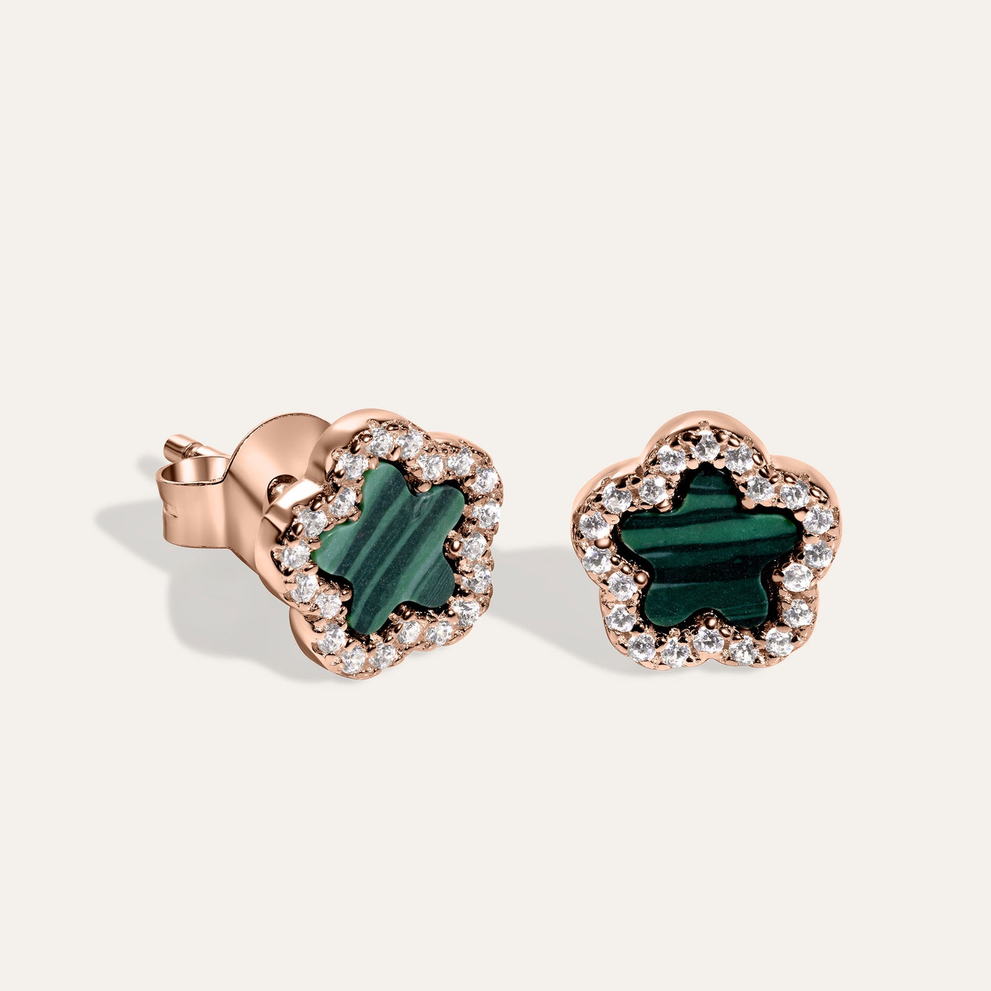 Orecchini Malachite Blossom Small