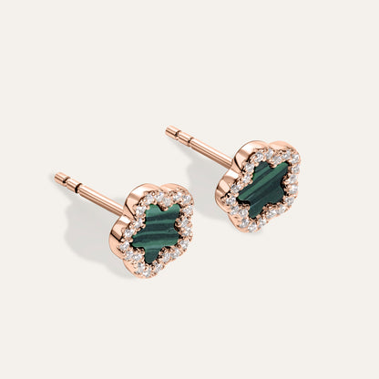 Orecchini Malachite Blossom Small