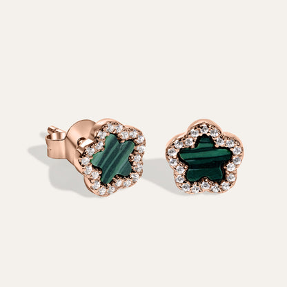 Orecchini Malachite Blossom Small